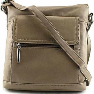 Giani Bernini Front Zip Crossbody Women Bronze Mes